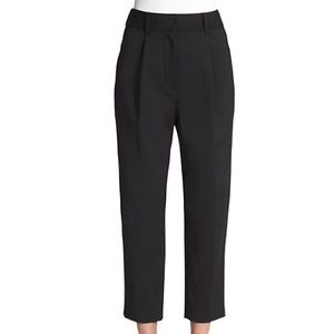 3.1 Philip Lim Straight Leg Cropped Pleated Pants